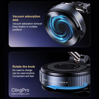 ClingPro™ Magnetic Suction Car Phone Holder
